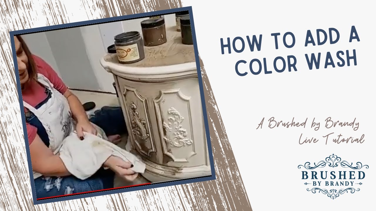 How to add a color wash over a base of chalk paint