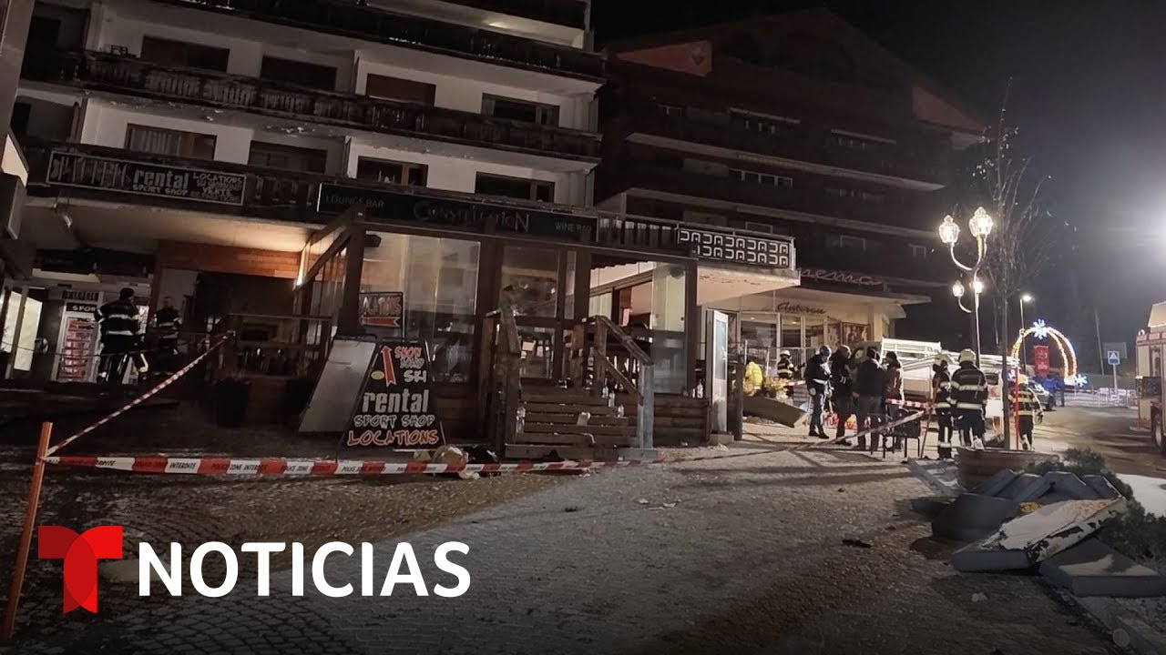 Reportan al menos 40 muertos y heridos por incendio en bar de centro de esqu&iacute; | Noticias Telemundo