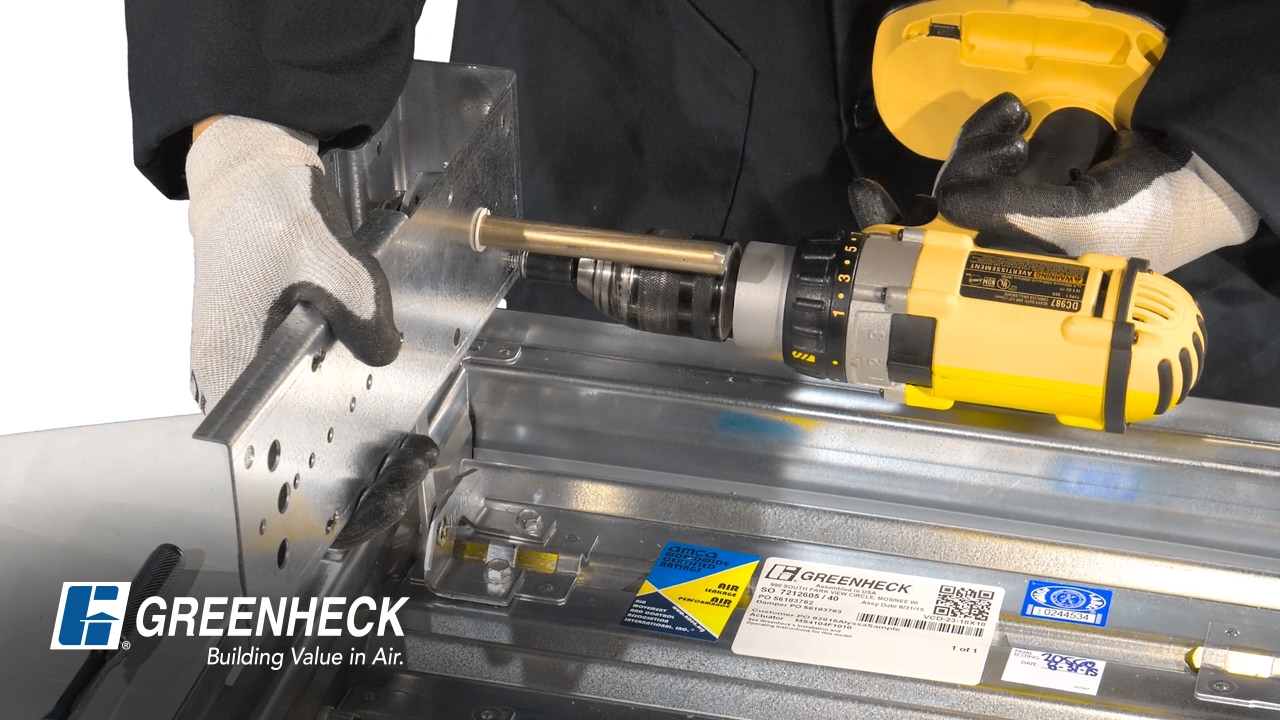 Greenheck - Damper External to Internal Actuator Conversion Installation