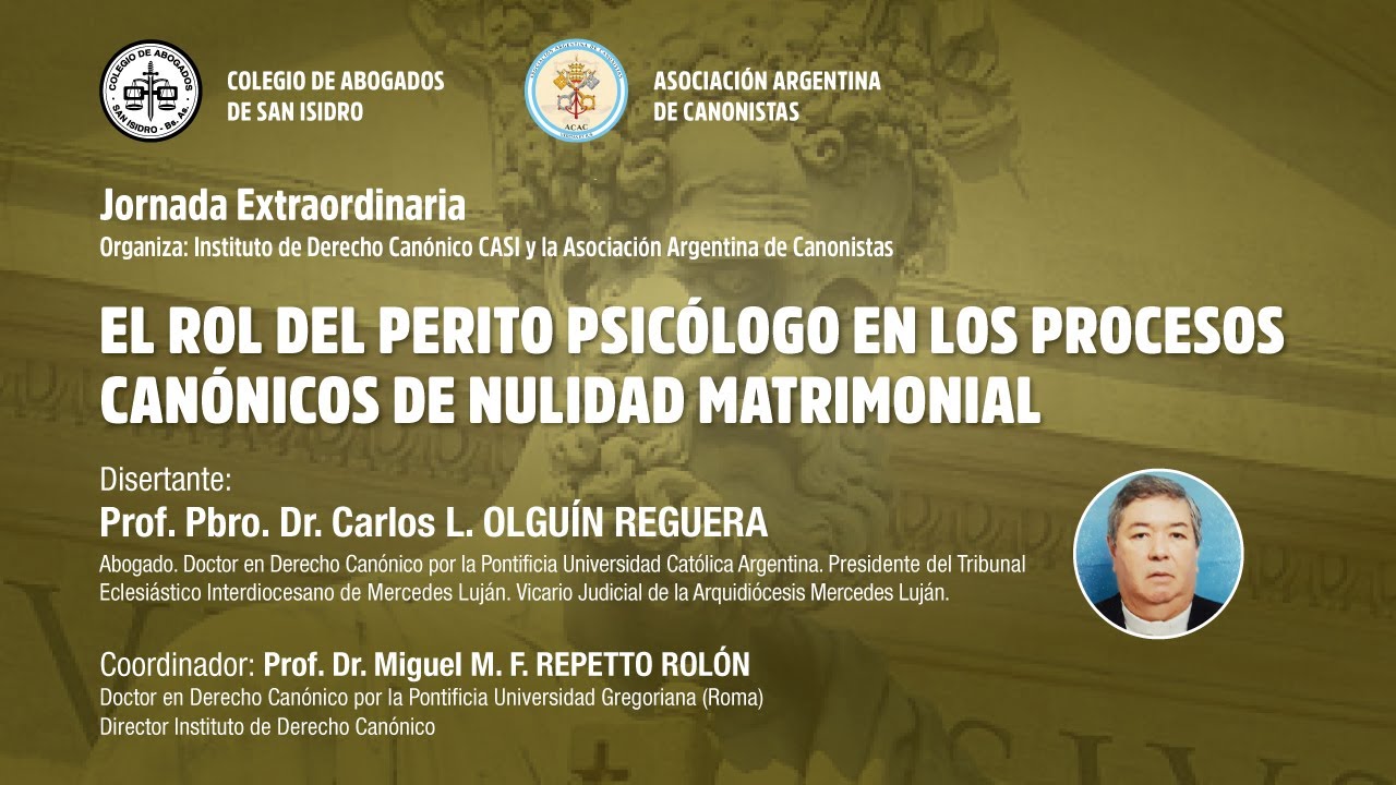 El rol del perito psicólogo en los procesos canónicos de nulidad matrimonial - 2022