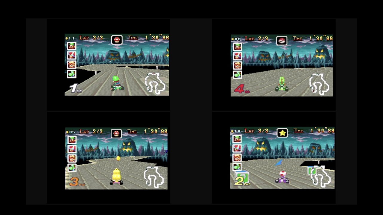 Mario Kart: Super Circuit - 4-Player Races & Battle Mode (Uncommentated)