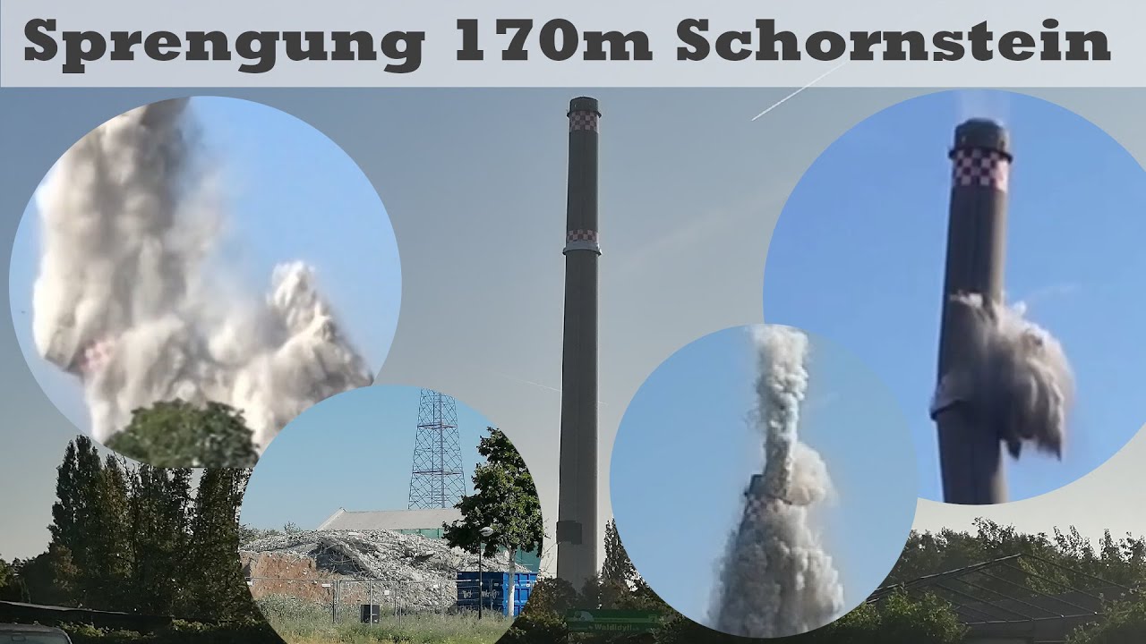 Sprengung 170 m Schornstein in Leipzig am 10.09.2023 Trailer