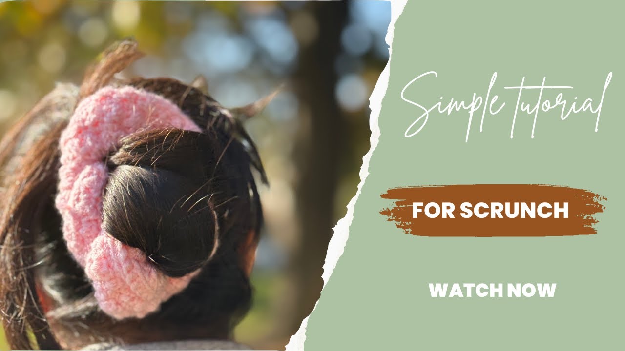 EASY Crochet Scrunchie Tutorial | Make a Cute Hair Tie in 10 Minutes!