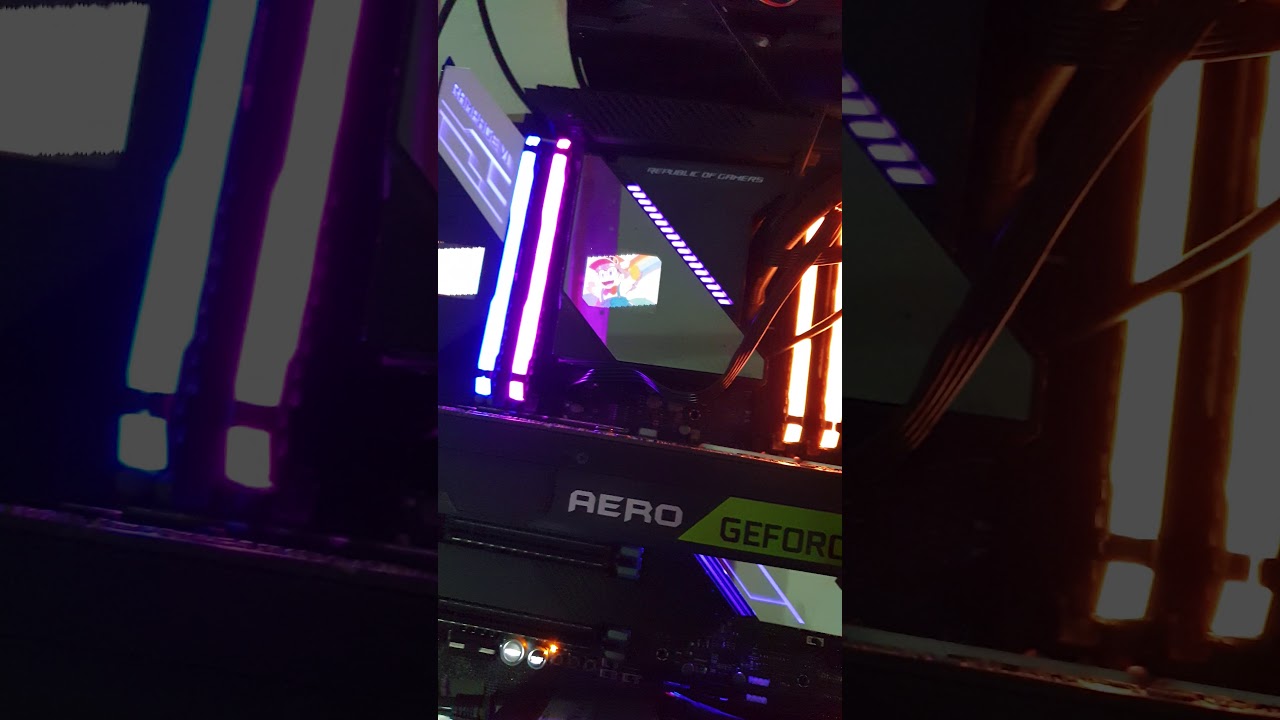 Asus x299 extreme encore and Rog ryujin 360  edited Oled Livedash board