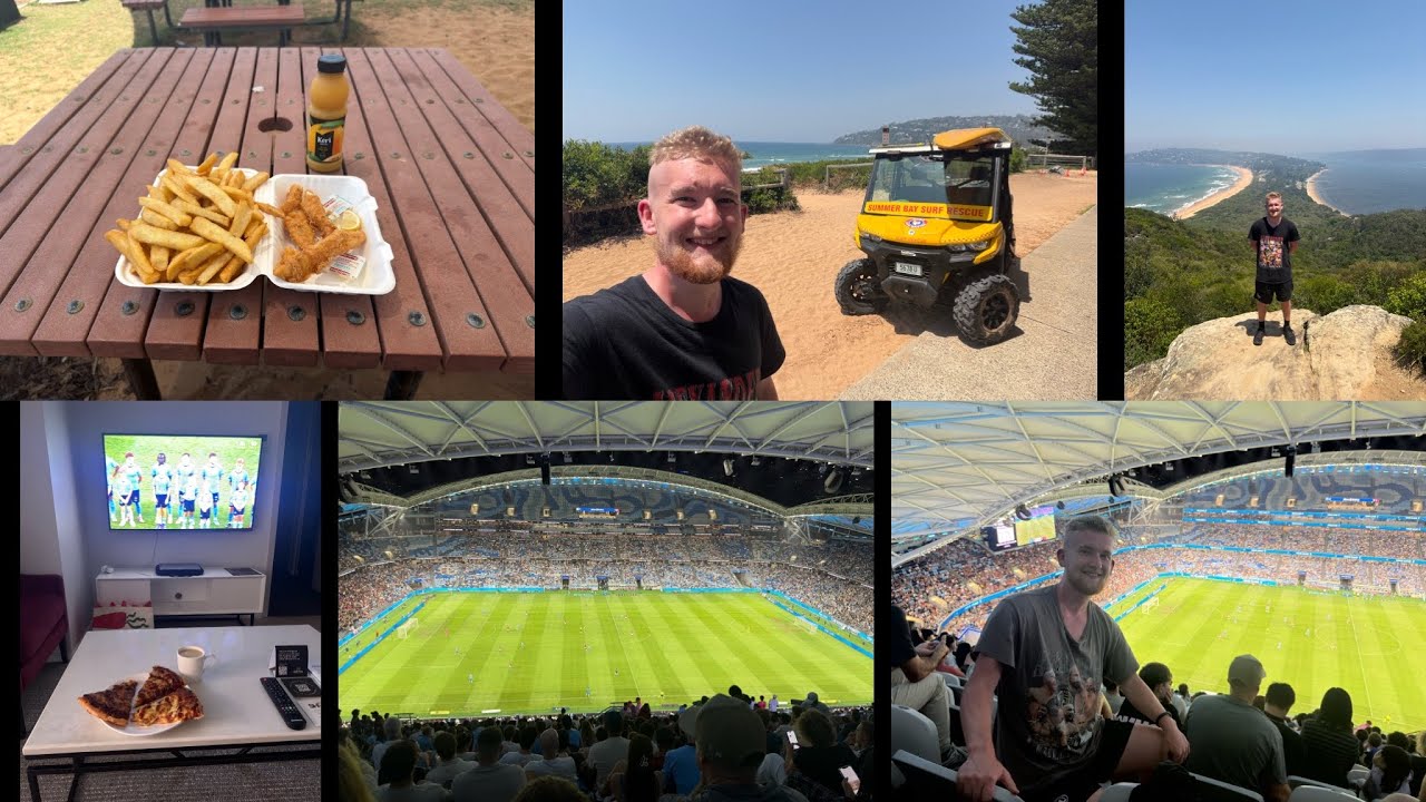 Palm Beach (Summer Bay) & Sydney FC VS Western Sydney Wanderers Aleague Game - Day 4 (Vlog)