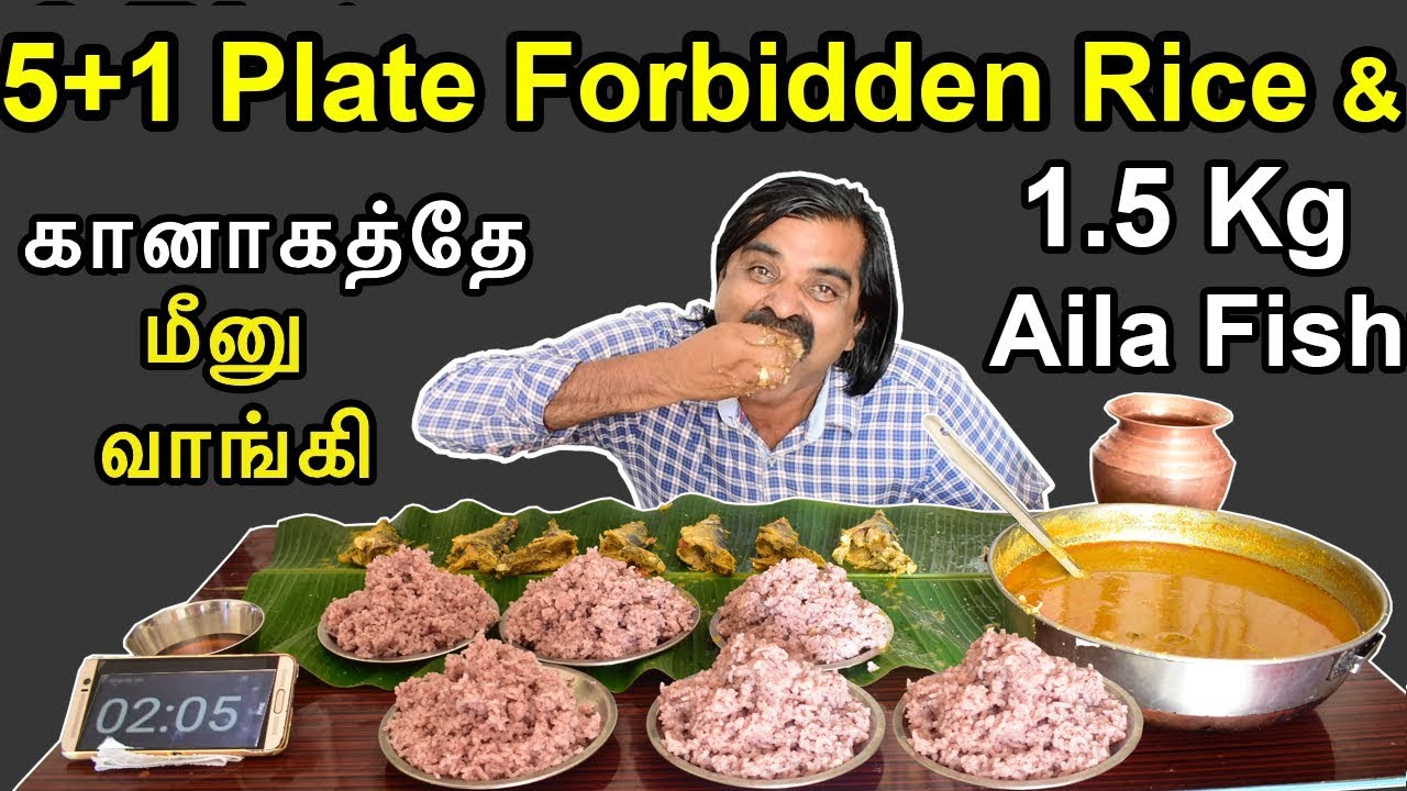 3000 Years Old CHINESE FORBIDDEN RICE & 1.5 KG AILA FISH EATING CHALLENGE | கானாகத்தே மீனு வாங்கி |