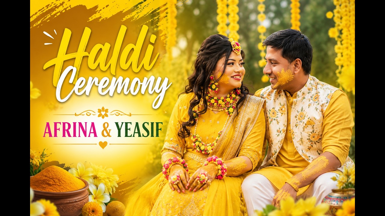 Haldi ceremony of Arfina & yeasif