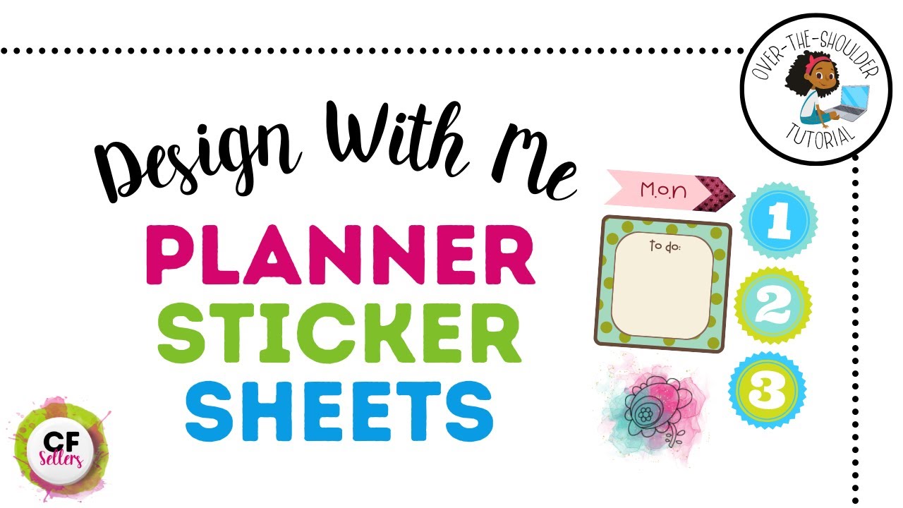 Design With Me: PLANNER STICKER SHEETS &ndash; 😍 Make Creative Fabrica Digital Products