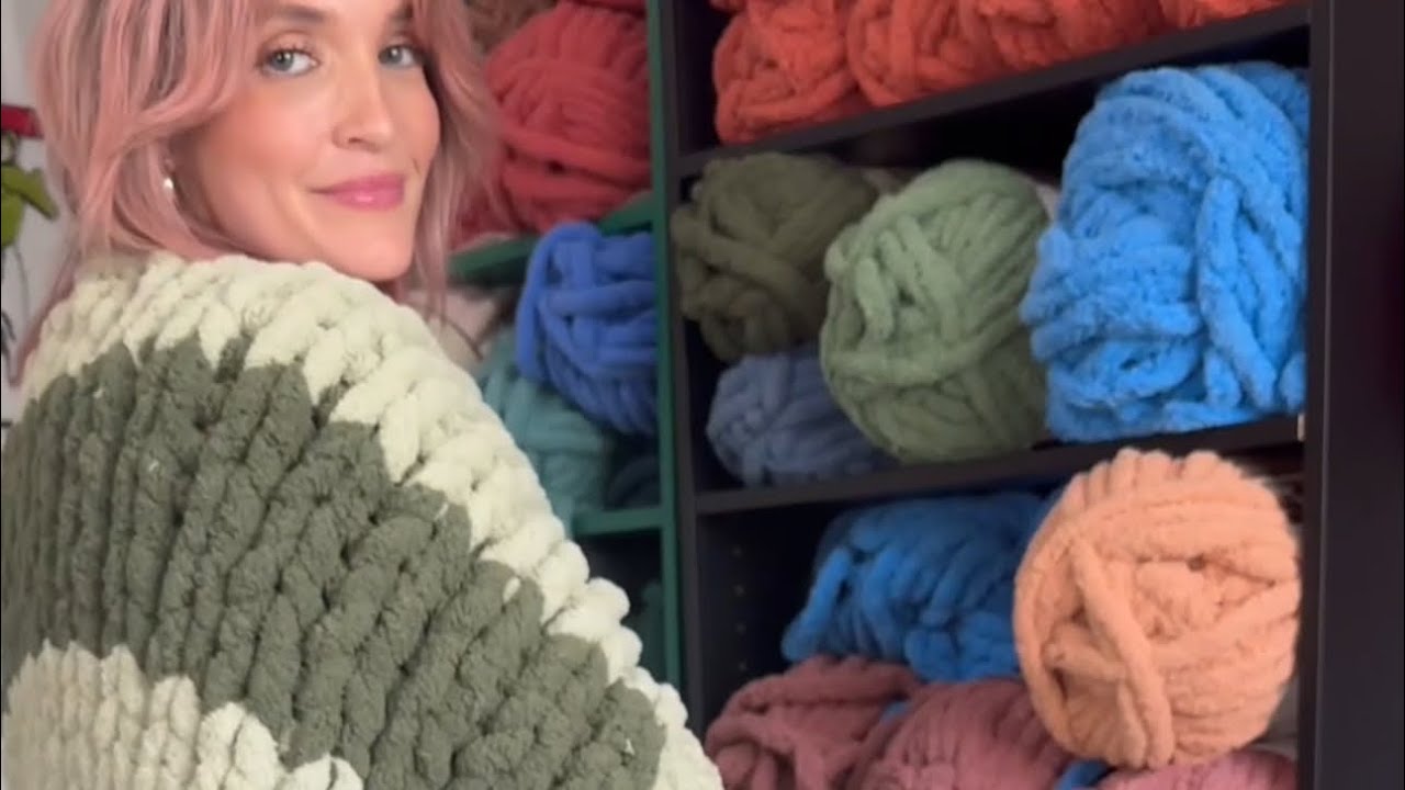 How to make a chunky knit jacket using Yarn bee eternal bliss yarn from Hobby Lobby!