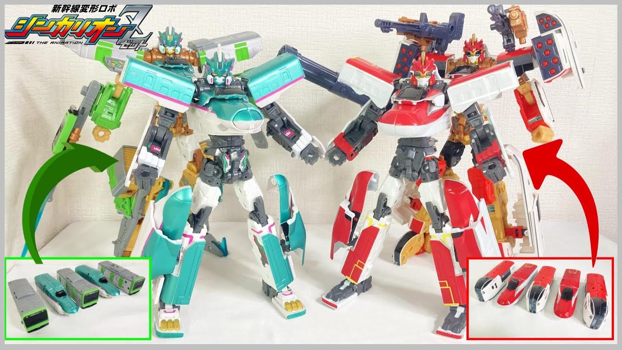 新幹線変形ロボシンカリオンZ　E5はやぶさ＆E5はやぶさ改善型＋E6こまち＆E6こまち改善型　変形＆Z合体＆PFZ合体集