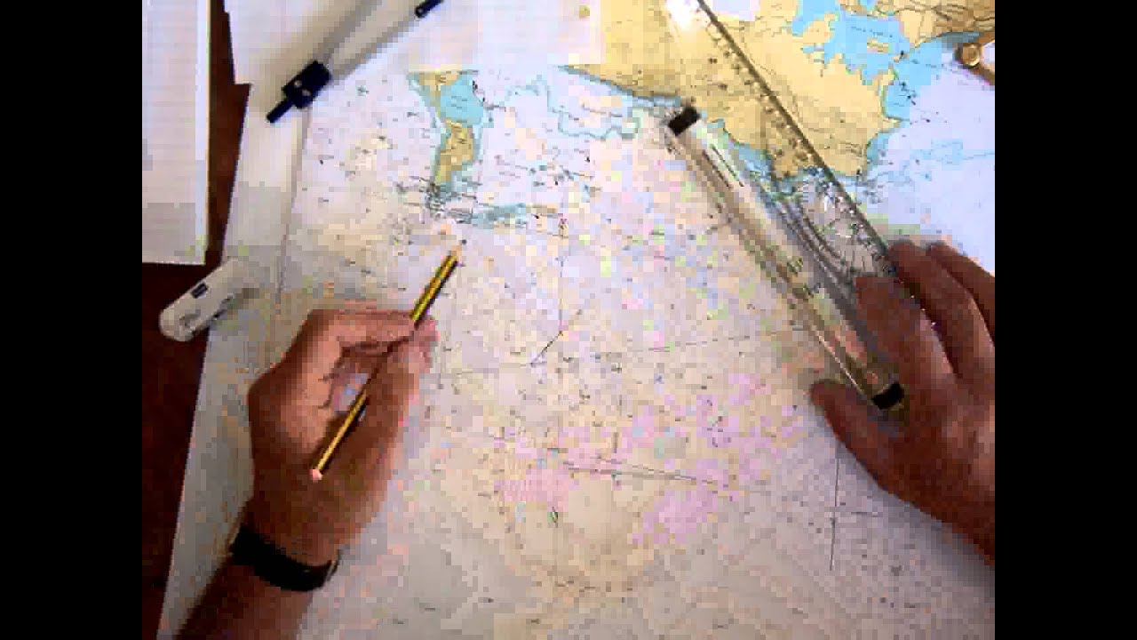 Transferred Position Lines with Leeway and Current - Chartwork and Tides