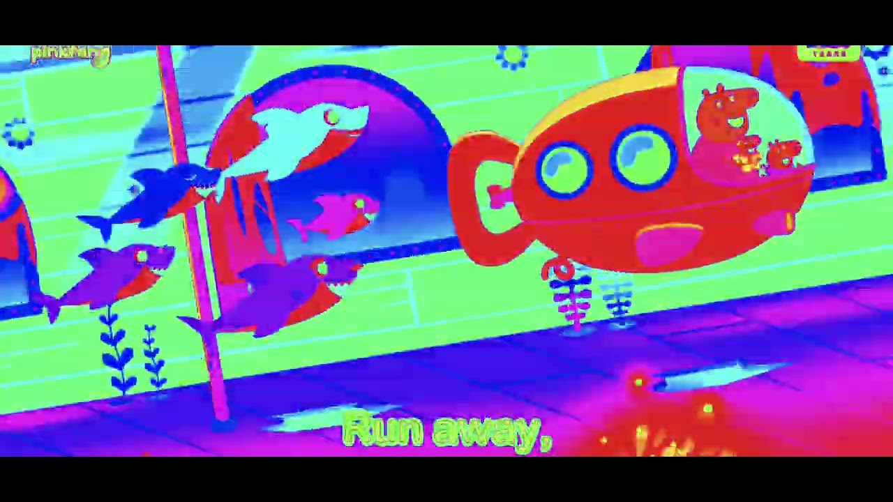 Baby Shark x Peppa Pig Style Sponsored By Klasky Csupo 2001 Effects