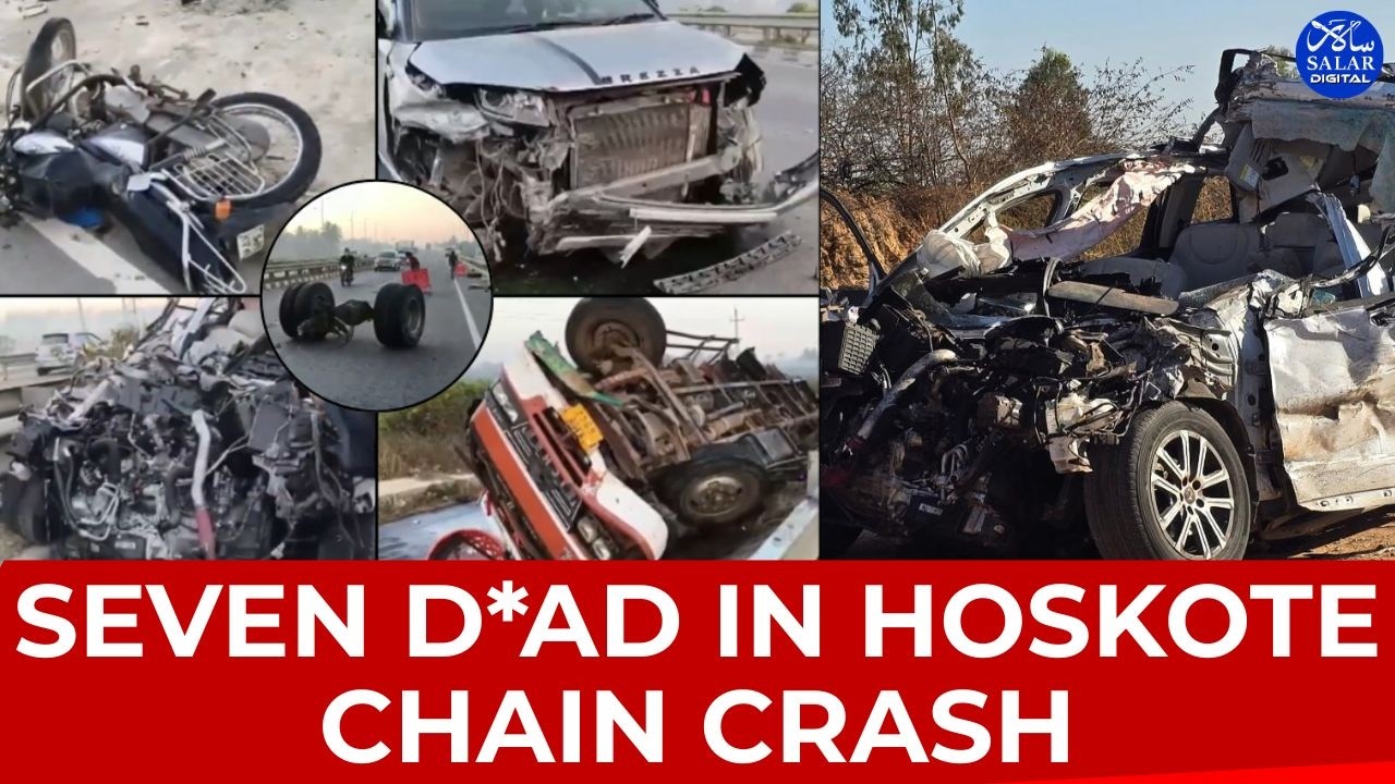 Seven K**led as SUV Triggers Deadly Multi-Vehicle Chain Crash Near Hoskote