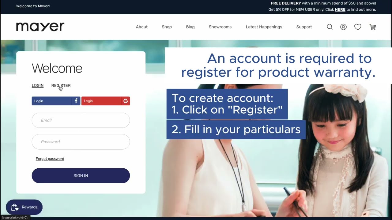 How to Create an Account, Register Product Warranty and Sign Up for Demo Classes