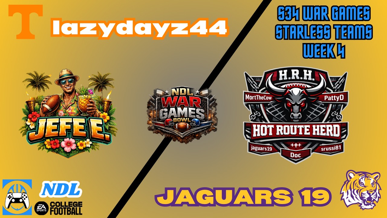 NDL S34 War Games Starless Mode - razorback vs jaguars 19