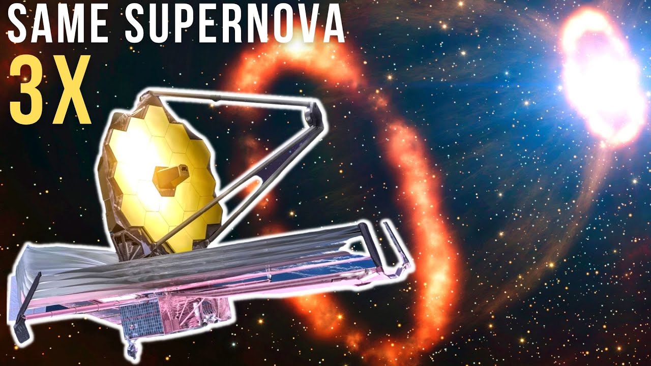 NASA's James Webb Space Telescope Captures Triple Images of Supernova-Hosting Galaxy