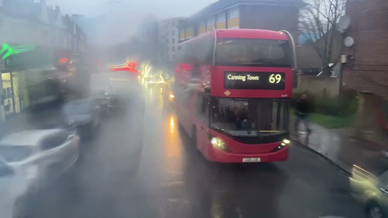 (Ramadan special) glazed staircased BYD E400EV on 69 to Walthamstow Central operated by GAL 