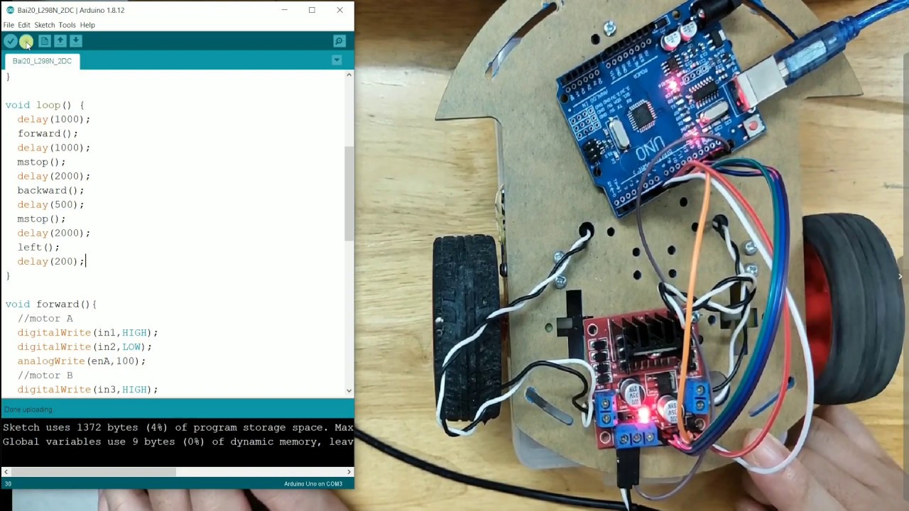 [Arduino Basic #20] Điều khiển động cơ DC với Arduino và L298N