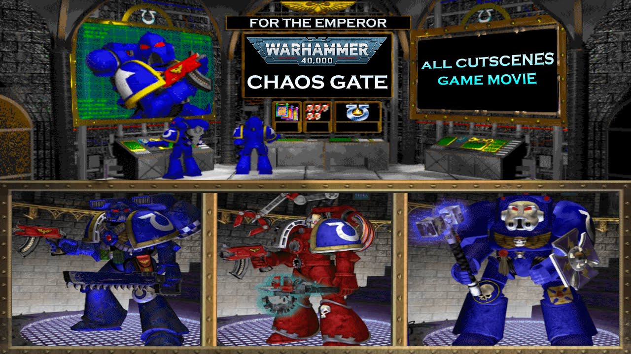 Warhammer 40000 Chaos Gate All Cutscenes (Game Movie) 4K UltraHD
