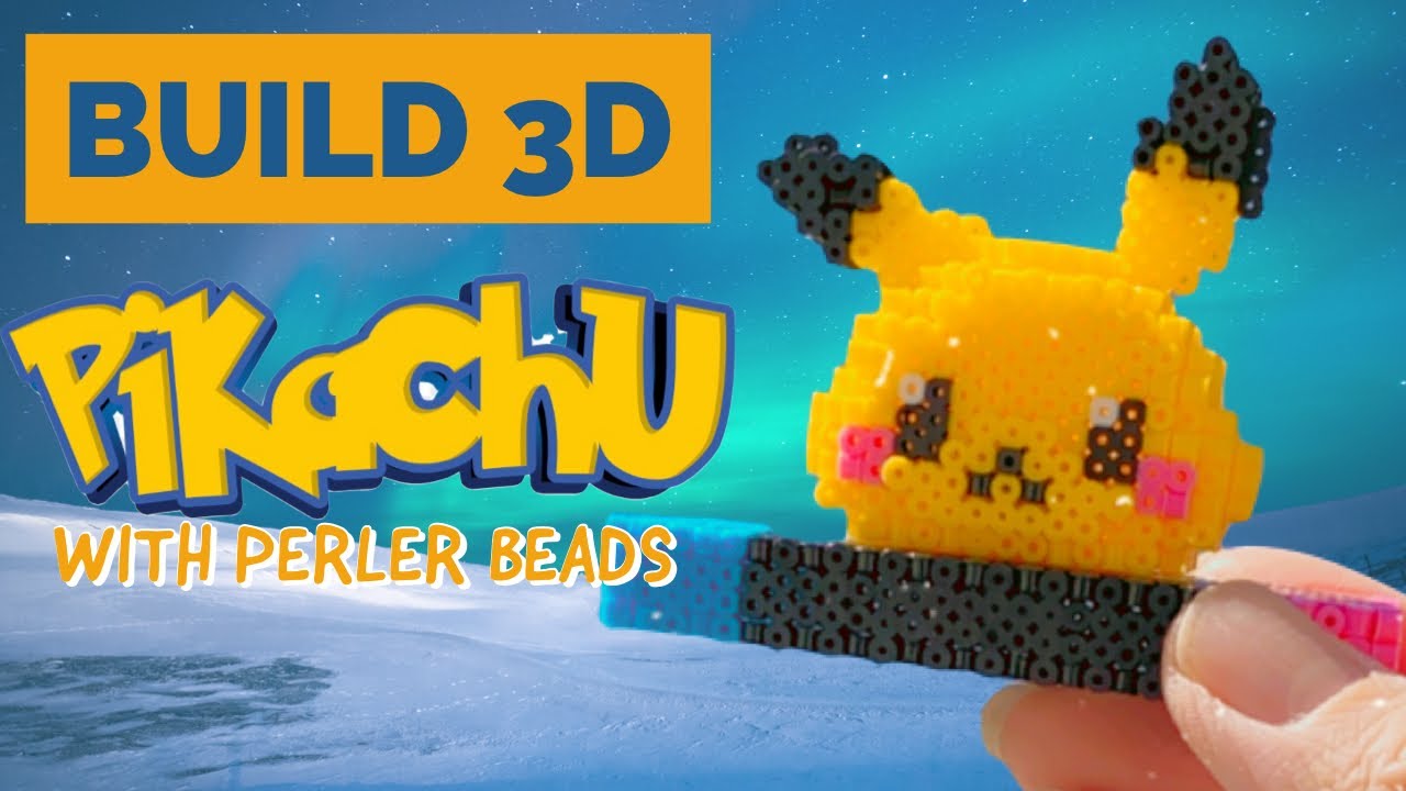 Build 3D Pikachu on Nintendo Switch with Perler Beads | 3D Perler How to Build | Pokémon Collection