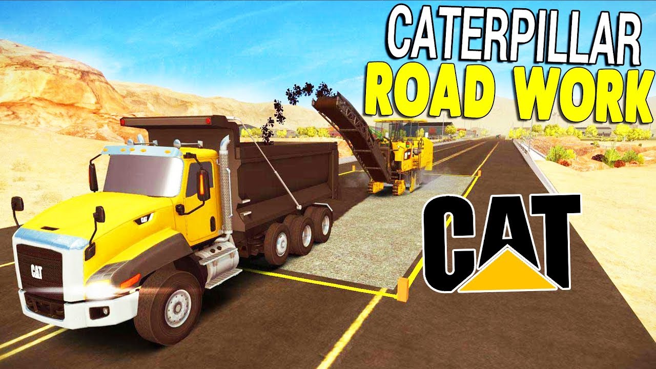 HUGE Caterpillar ROAD WORK & BRIDGE REPAIR PROJECT | Construction Simulator 2 Gameplay