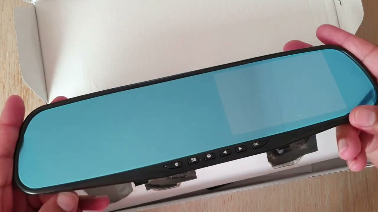 Распаковка и настройка зеркального видеорегистратора Vehicle Blackbox DVR X43 2LU