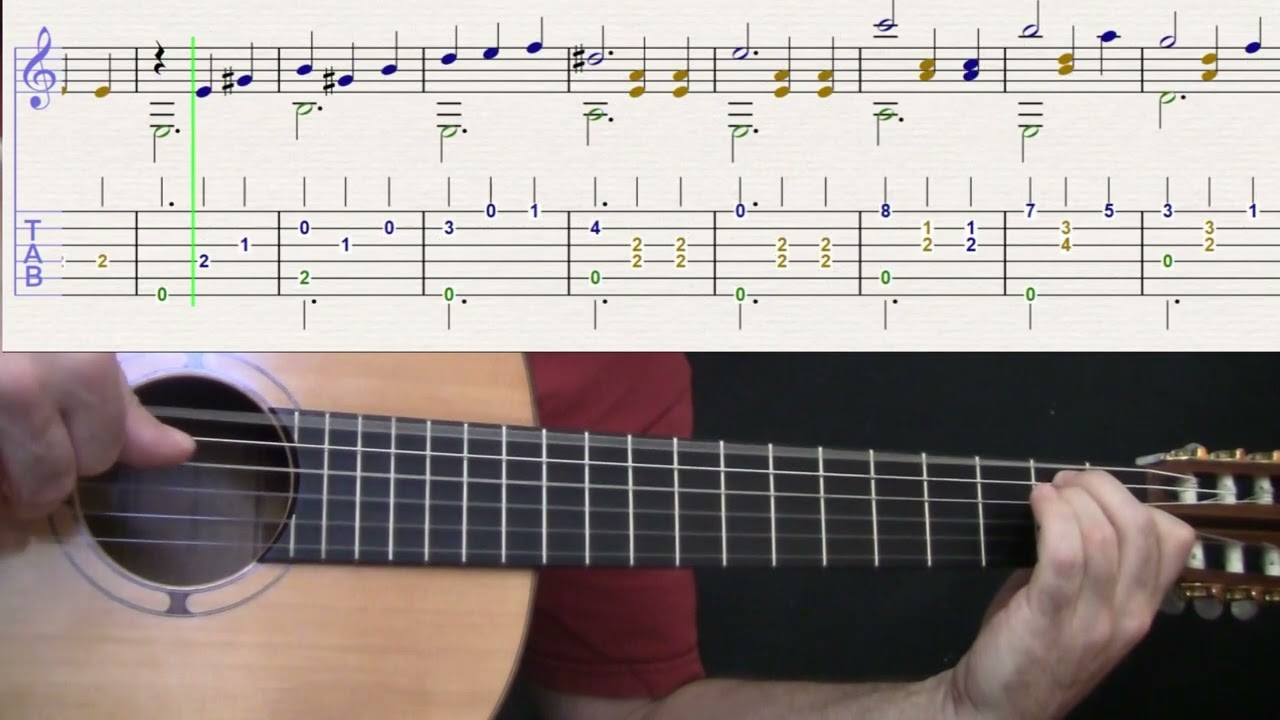 Shostakovich Dimitri Vals  N 2 Tutorial Guitarra video N 2 Lento
