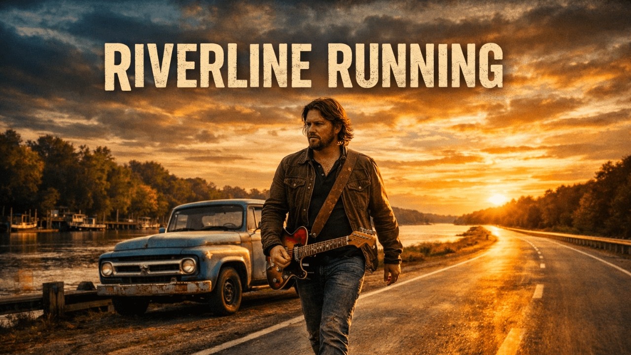 Riverline Running | Swamp Blues Rock Travel Anthem | Roadfire Rock Original