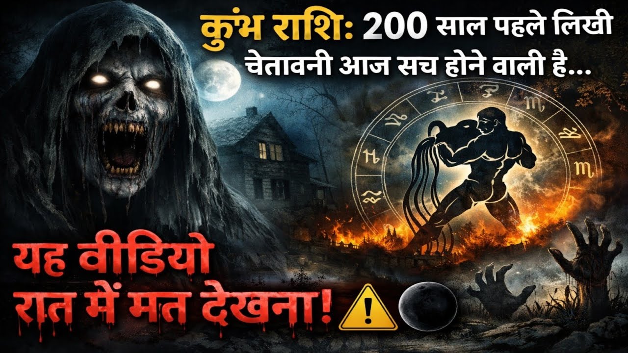 कुंभ राशि: 200 साल पहले लिखी चेतावनी आज सच होने वाली है! ⚠️ यह वीडियो रात में मत देखना!
