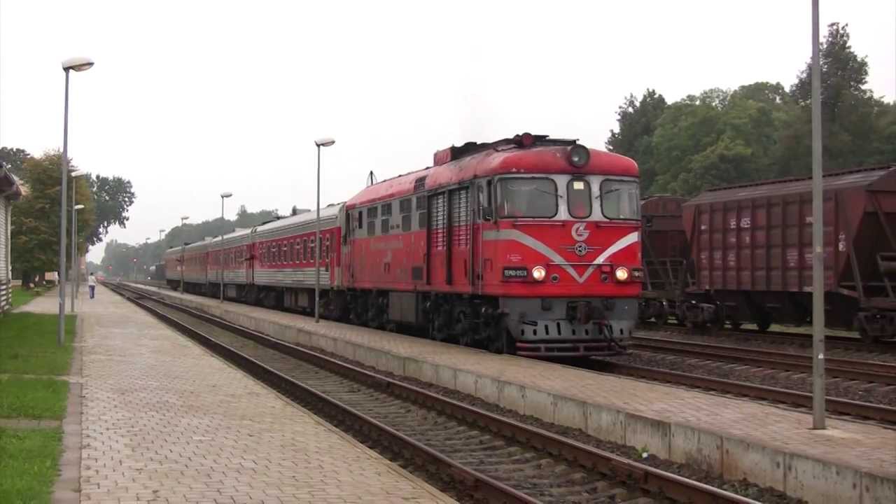 Тепловоз ТЭП60-0926 на ст. Кедайняи / TEP60-0926 locomotive at Kedainiai station
