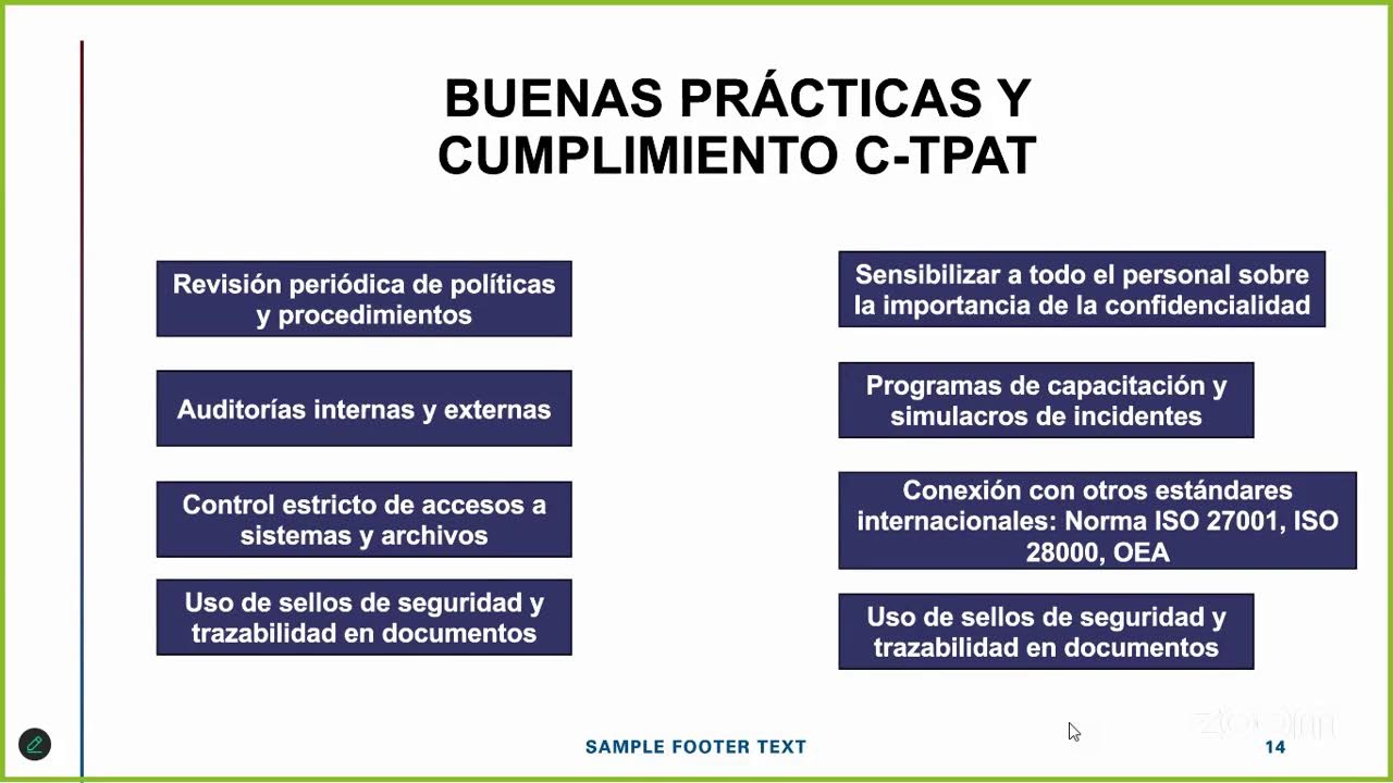 WEBINAR CICLO 2 SENSIBILIZACIÓN OEA / C-TPAT MÉXICO