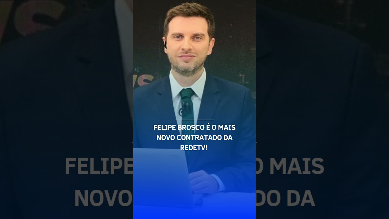 Felipe Brosco é o mais novo contratado da RedeTV! 