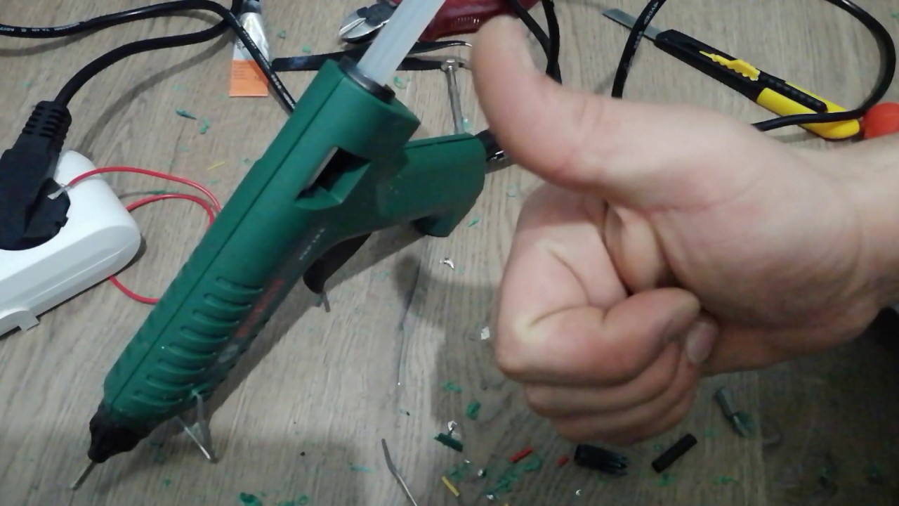 Bosch PKP 18 E glue gun ON/OFF  button installation.