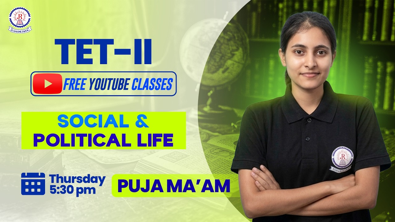 TET-II | POLITY | Previous Year Questions | By Puja Ma'am | Ramanujan's Institute |