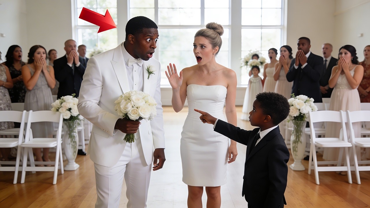 Little Boy Walks Down Aisle, Tells His Mom Dont Marry Him  Moments Later, a Man Runs Away