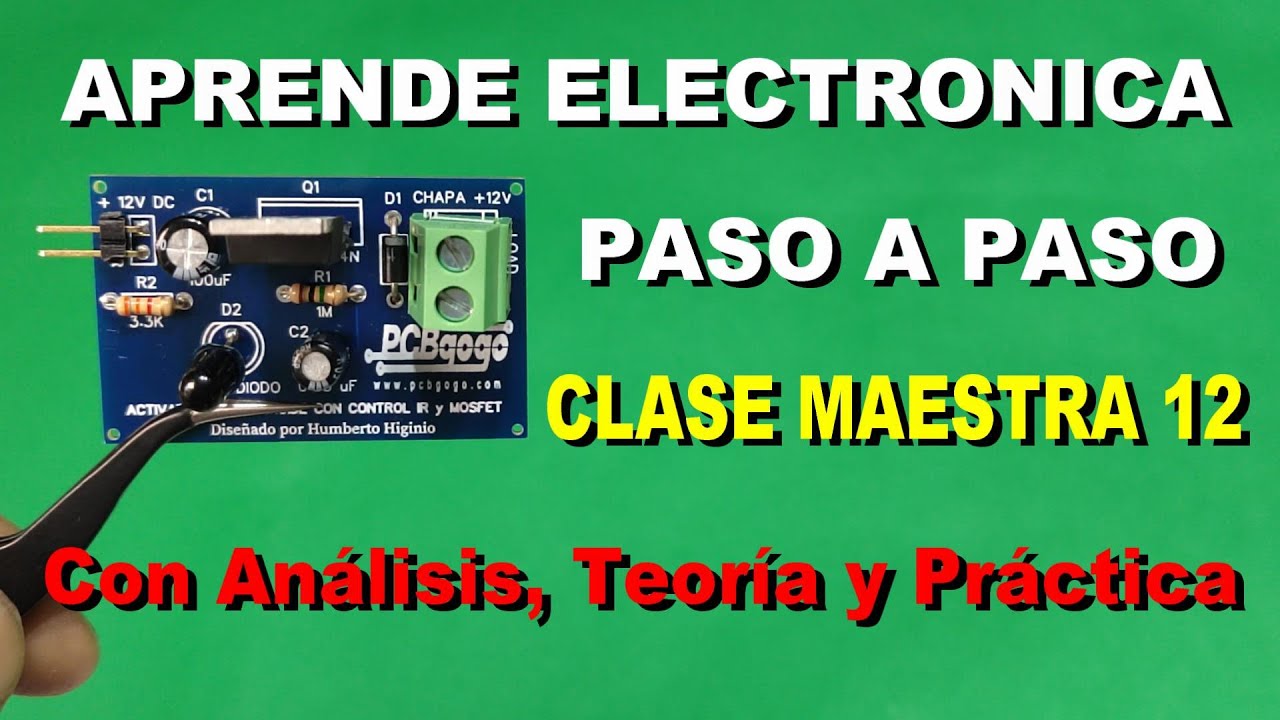 ✅CLASE MAESTRA 12 👀👉 APRENDE ELECTRONICA FACIL CON ESTE CIRCUITO CASERO MUY SIMPLE TE SORPRENDERA!