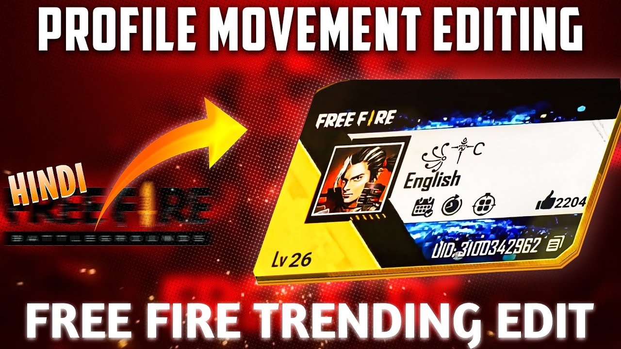 profile editing free fire | free fire editing video | free fire profile edit in 