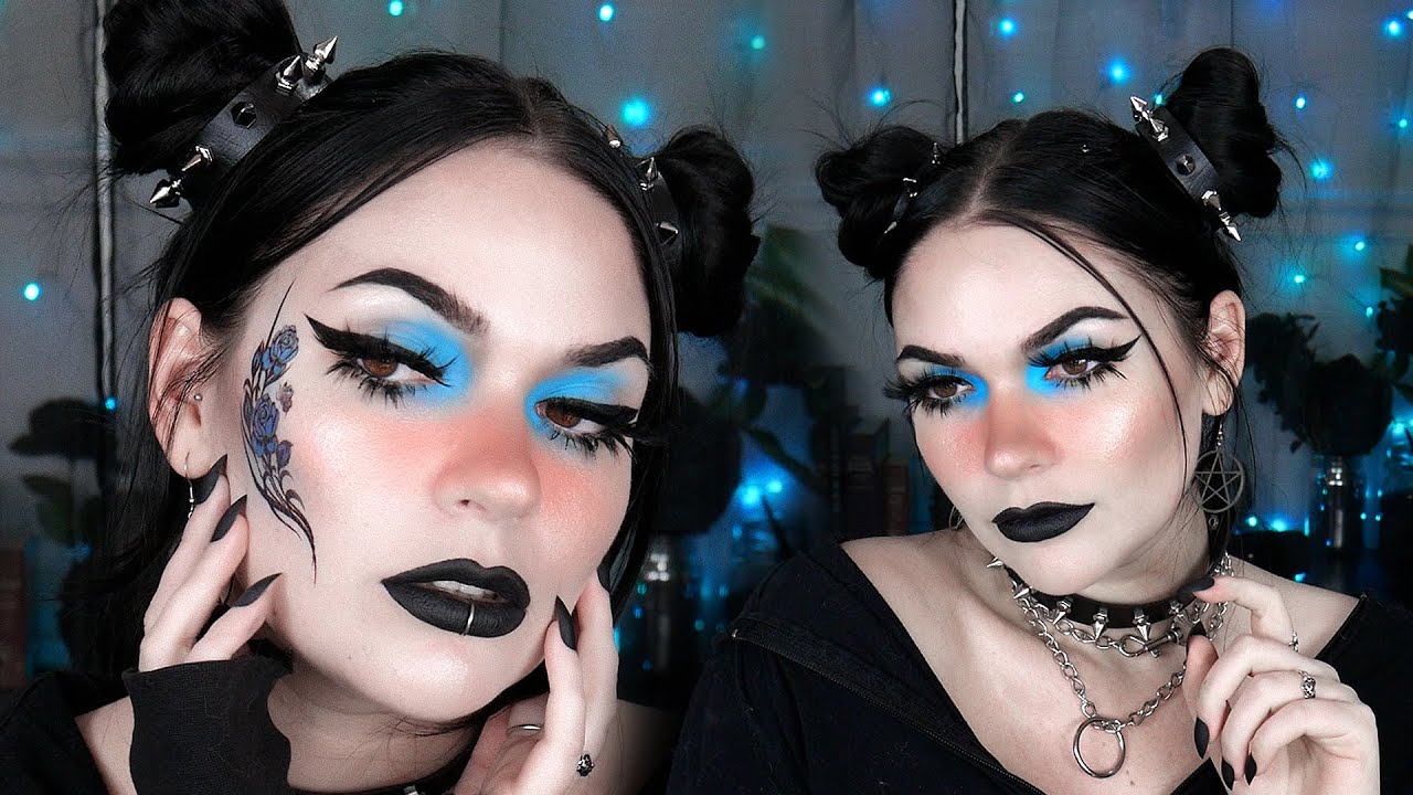 Макияж BLUE eGIRL 🦋плюс болтовня о видеоиграх, Netflix и музыке