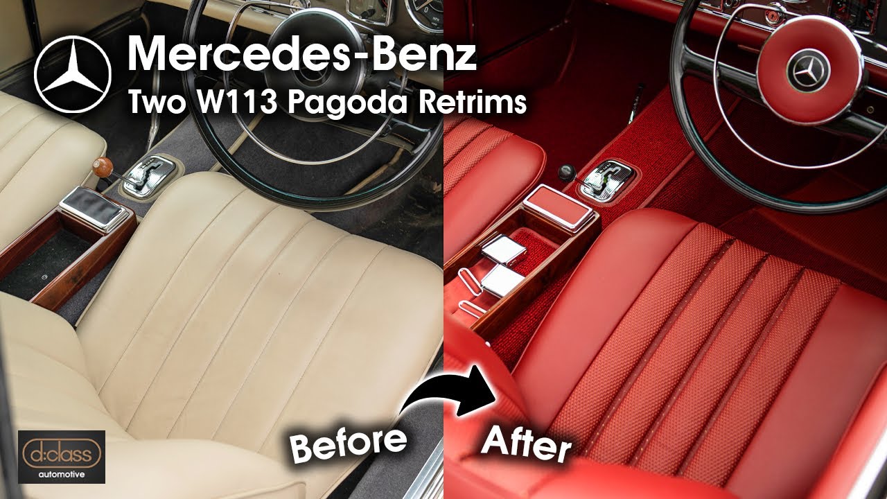 A Pair Of Mercedes-Benz W113 Pagodas Retrimmed! (280SL & 230SL)