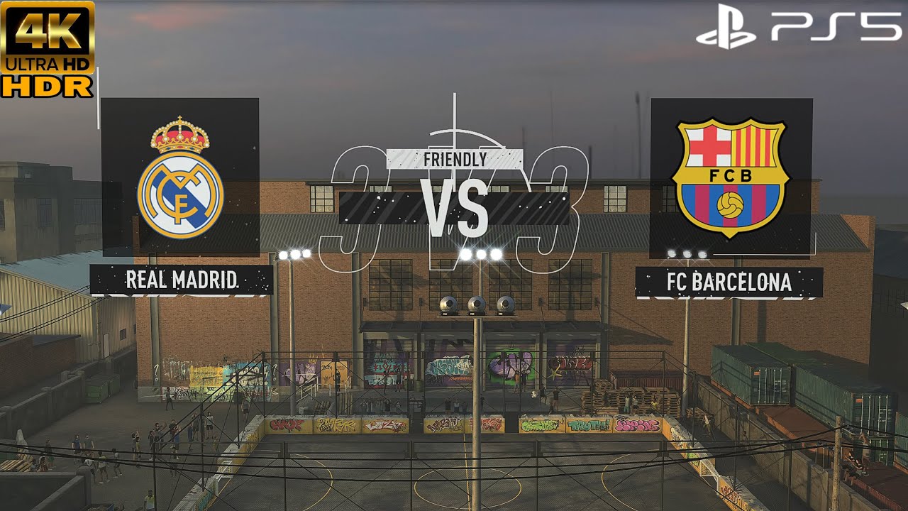 REAL MADRID VS FC BARCELONA | 4K HDR 60 FPS | FIFA Volta Gameplay