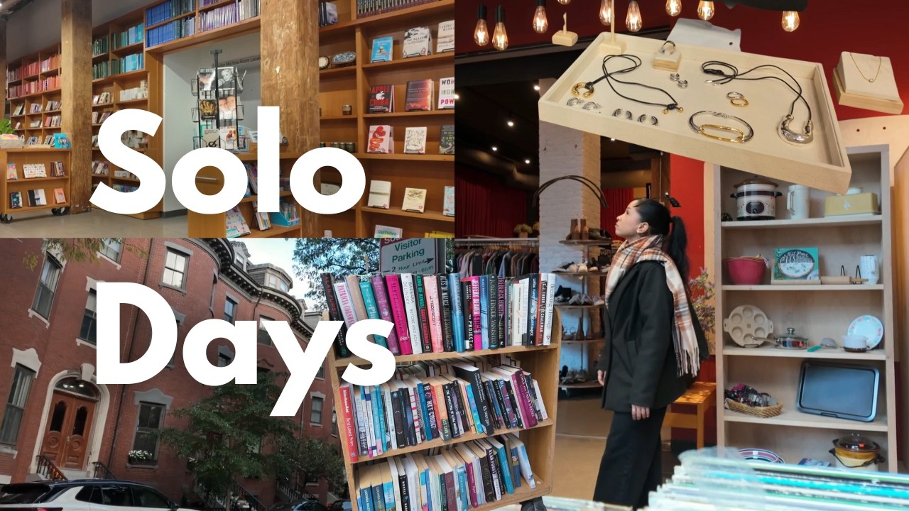 A Cozy Solo Day in Boston 📚🍛 | Bookstore Browsing, Japanese Curry & Shopping