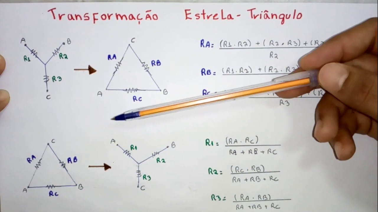 Transforma&ccedil;&atilde;o Estrela-Tri&acirc;ngulo (Aula Te&oacute;rica)