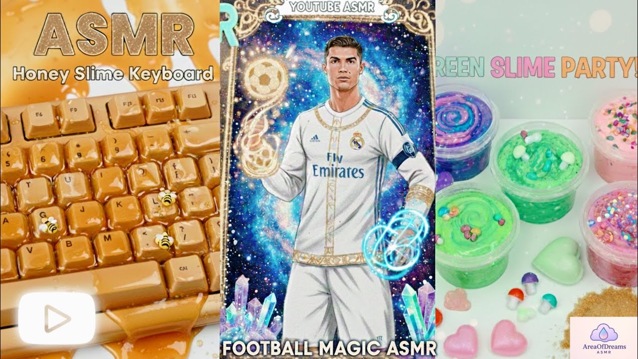 Rainbow Slime ASMR Extravaganza!🌈Ultimate Mix slime🫟 + Keyboard Sounds🐝 & Cr7 Sand Painting🎨
