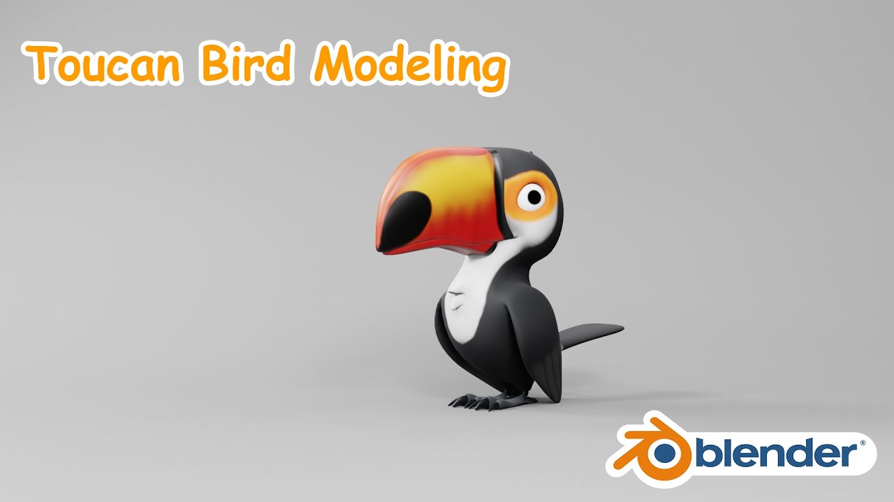 Toucan Bird Modeling in Blender 2.93