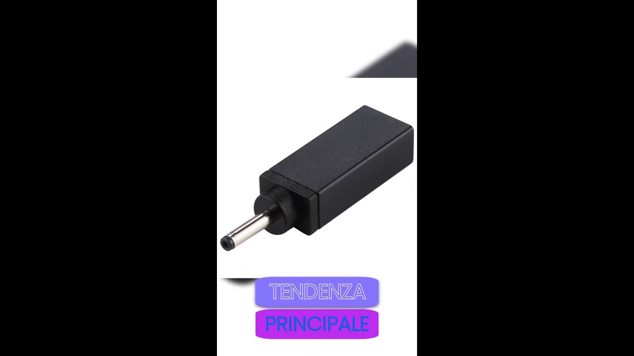 Adattatore Maschio Connettore PD 18,5V-20V 3,0x1,0 mm