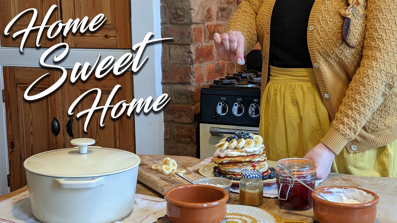 English Life | Slow Living Kitchen | Homemade Pancake Cake | Simple Living Silent Vlog | Honeycore