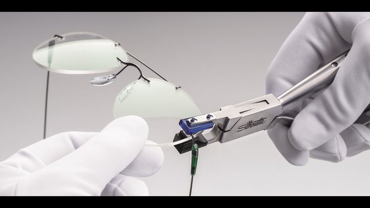 Silhouette Rimless Lens Mounting and Dismounting (Three-Piece Drill-Mount Eyewear)