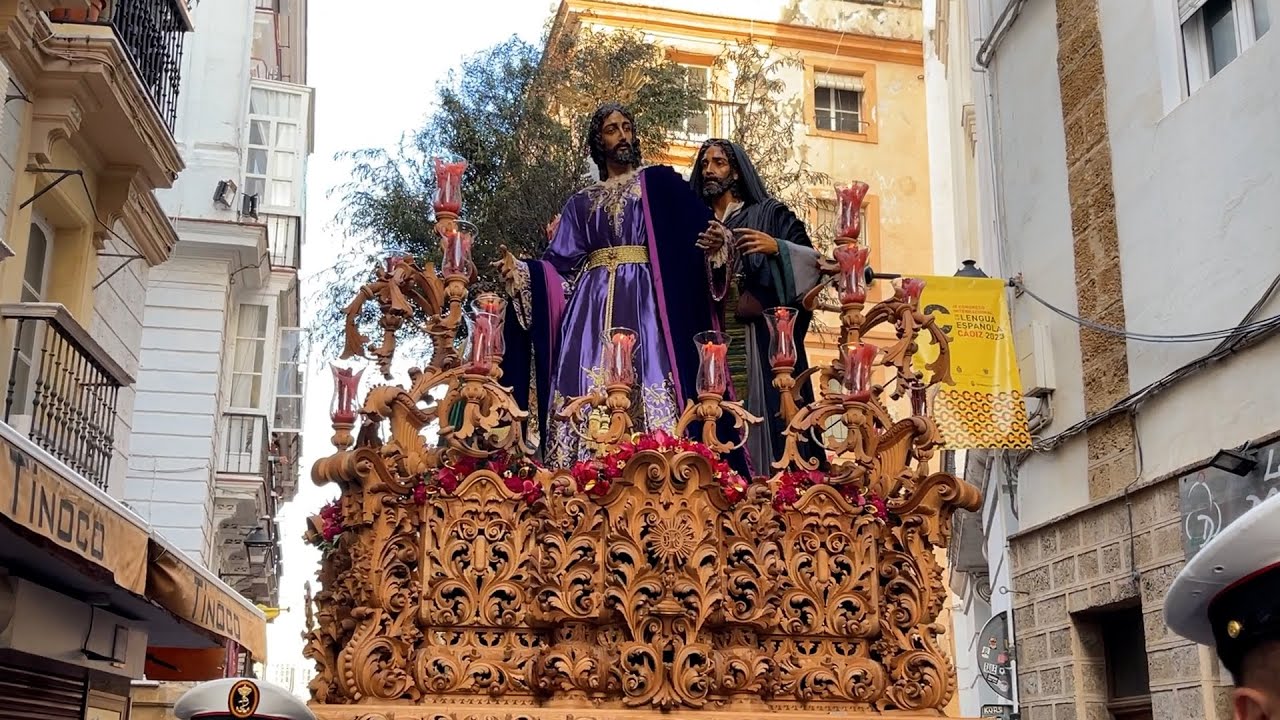 Jesús en su Prendimiento por la Calle Pelota | Lunes Santo 2023 | Objetivo Cádiz