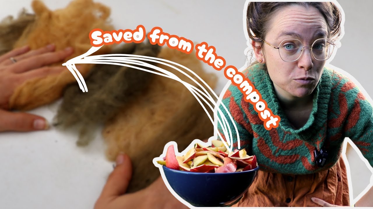 Dye with me: creating soft oranges with apple peels