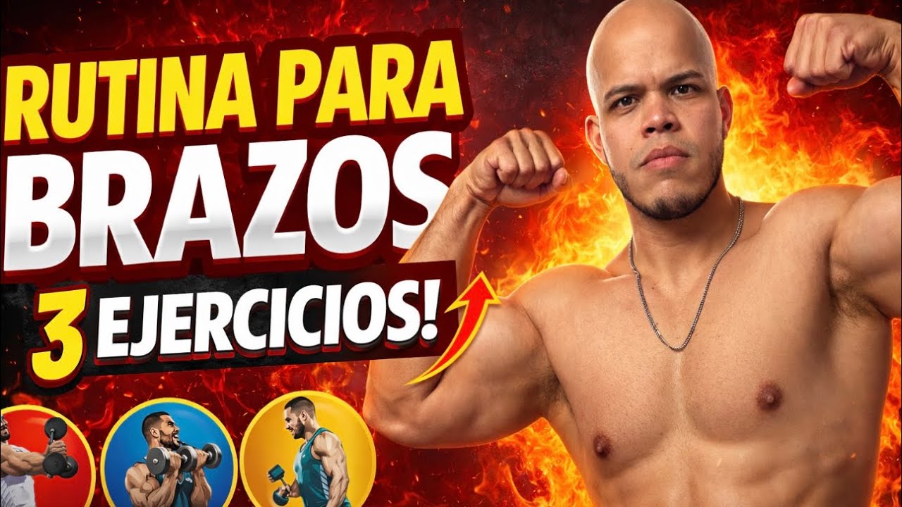 Solo Necesitas 3 Ejercicios Para Brazos GRANDES
